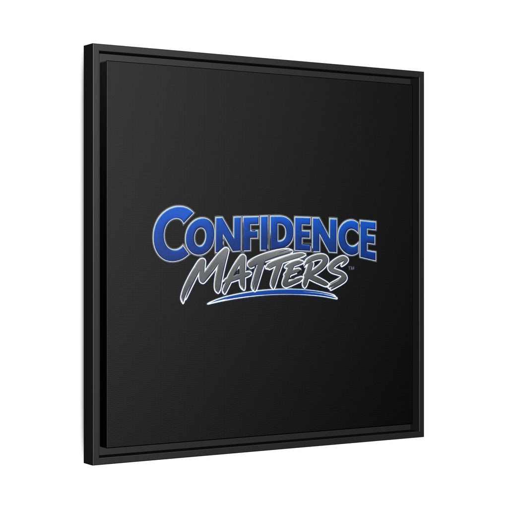 Confidence Matters Framed Canvas Wall Art – Motivational Home & Office Decor