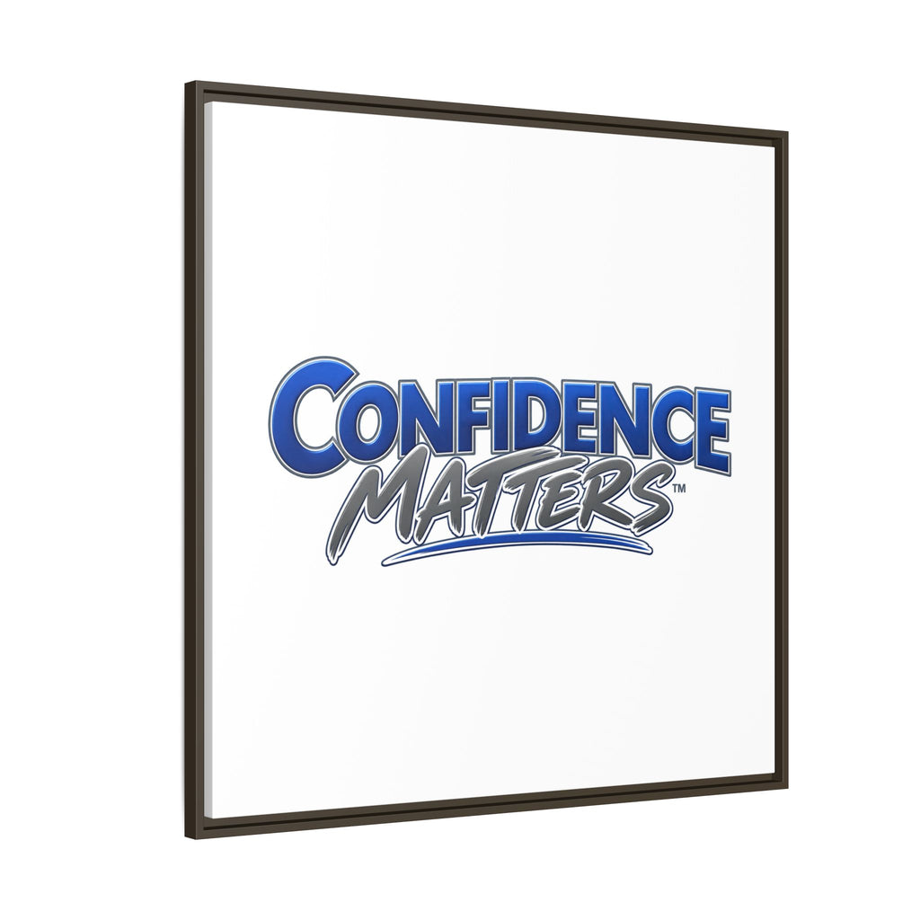 Confidence Matters Framed Canvas Print