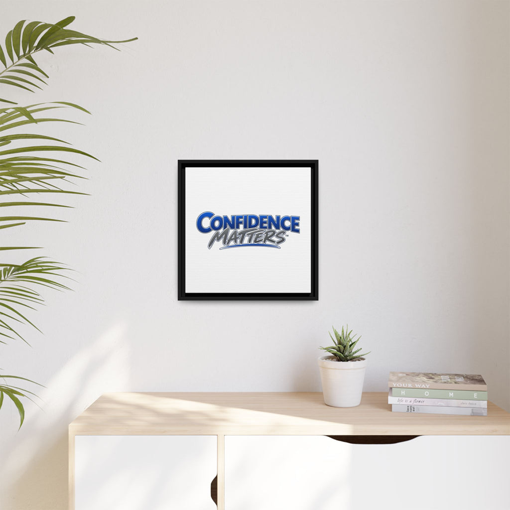 Confidence Matters Framed Canvas Print