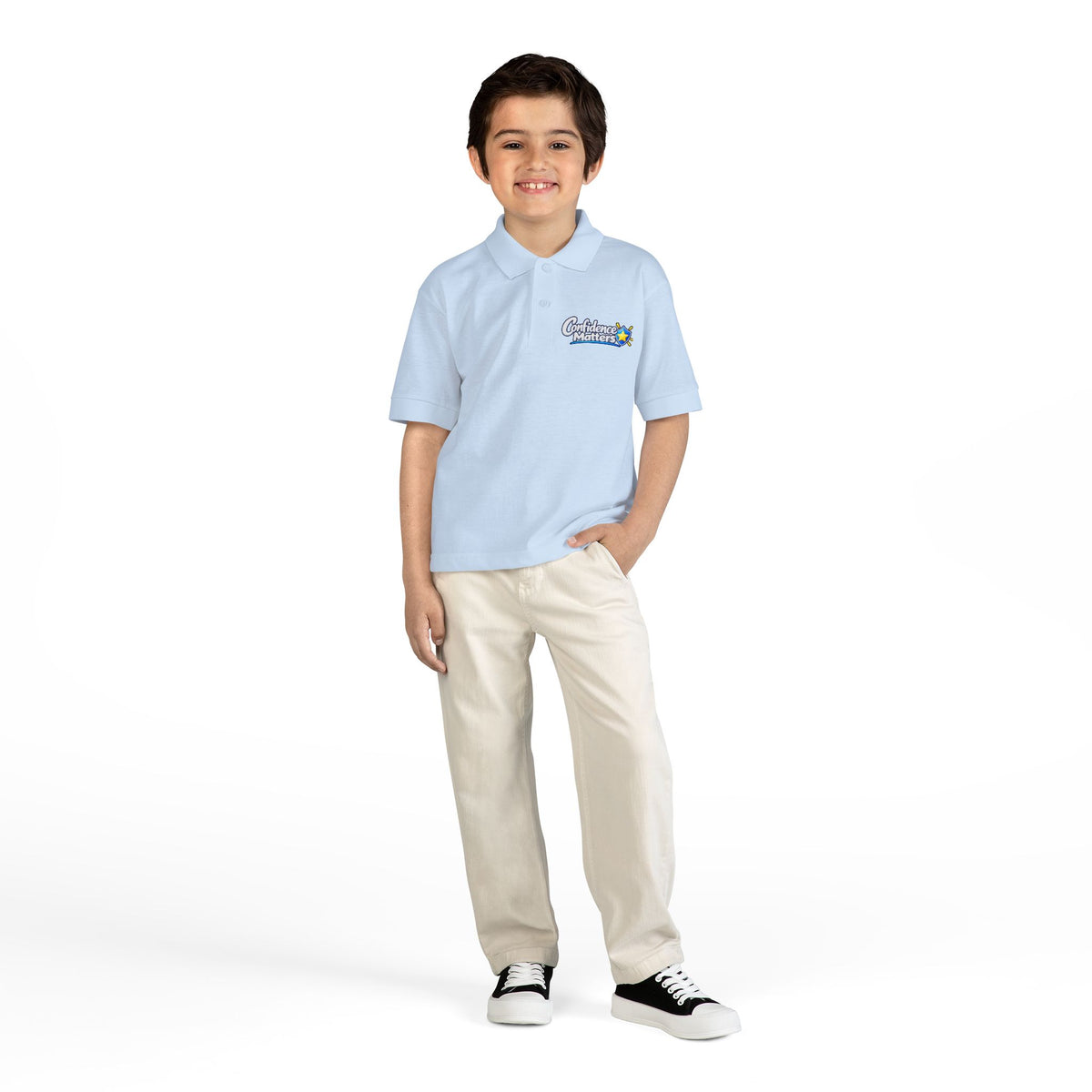 Youth Polo Shirt — Confidence Achievers Logo Embroidered School Uniform