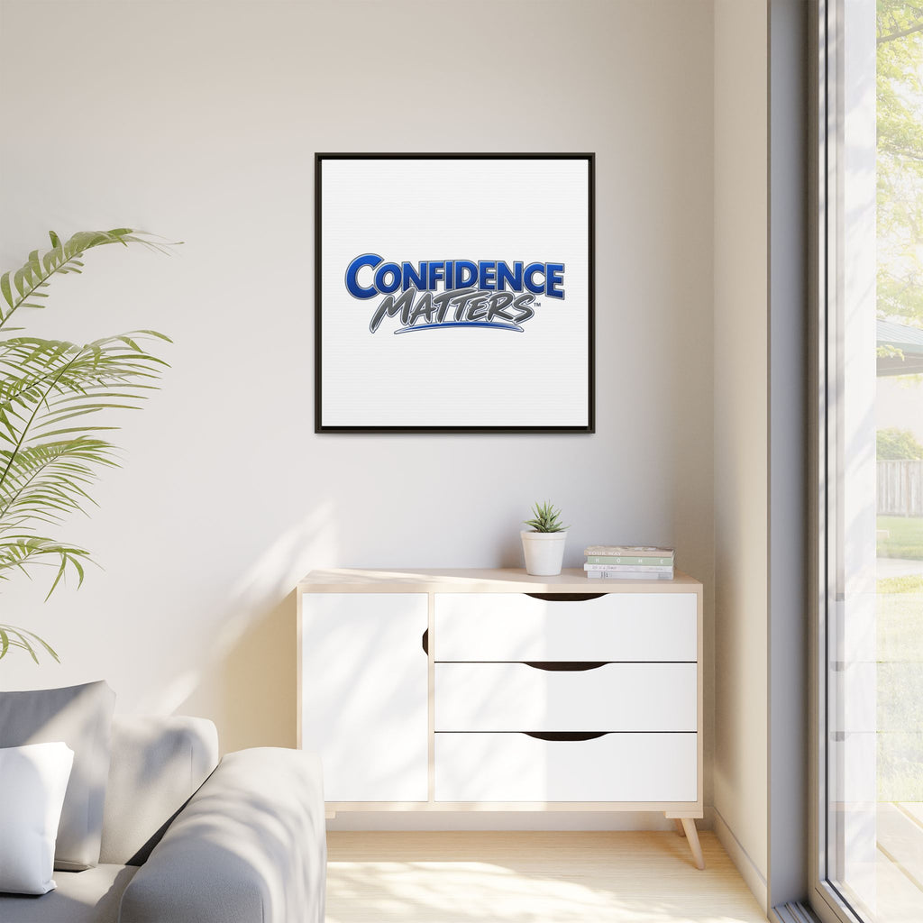 Confidence Matters Framed Canvas Print