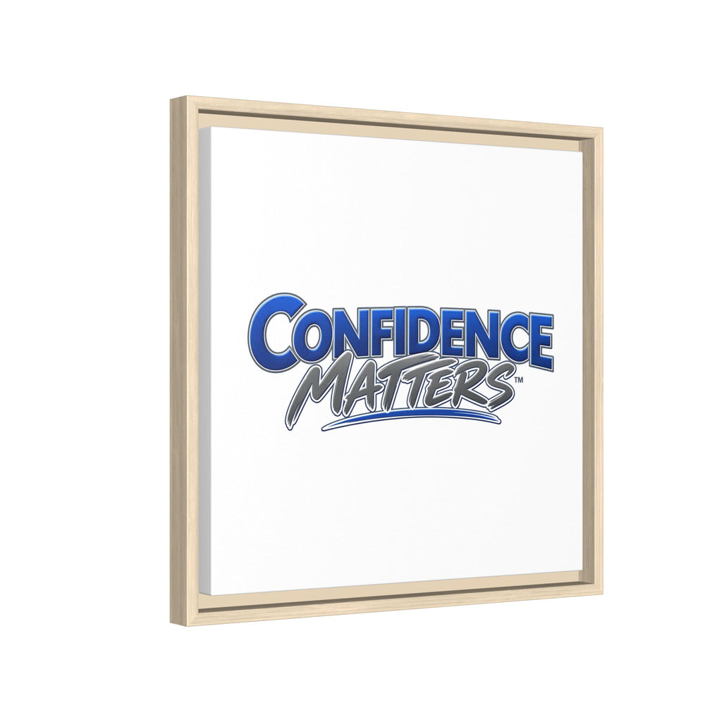 Confidence Matters Framed Canvas Print