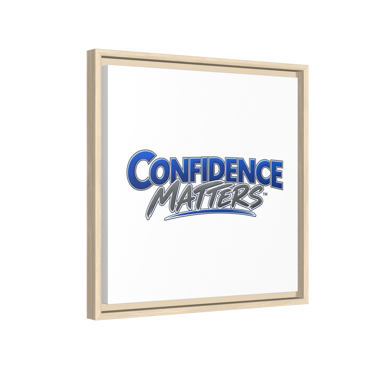 Confidence Matters Framed Canvas Print