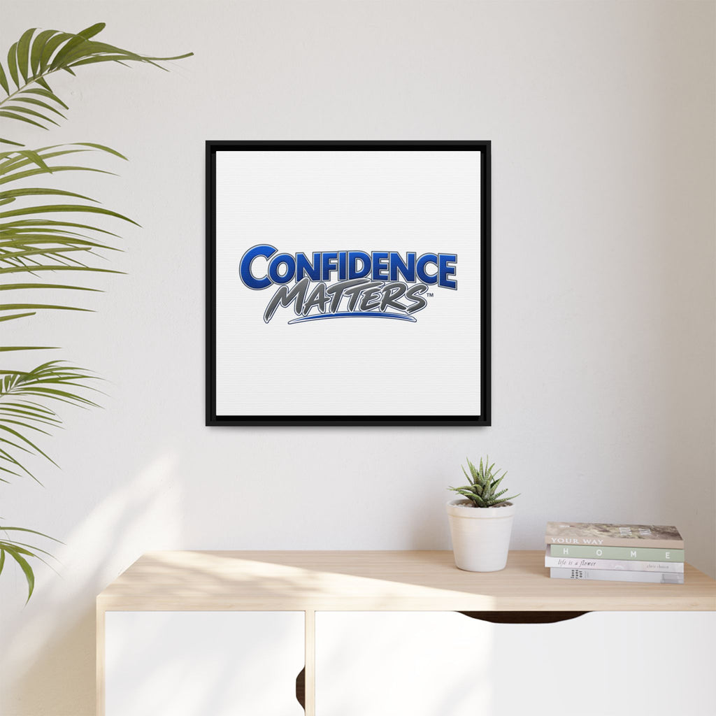 Confidence Matters Framed Canvas Print