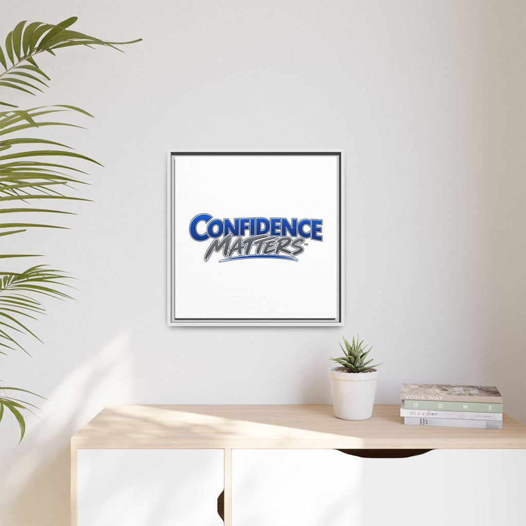 Confidence Matters Framed Canvas Print