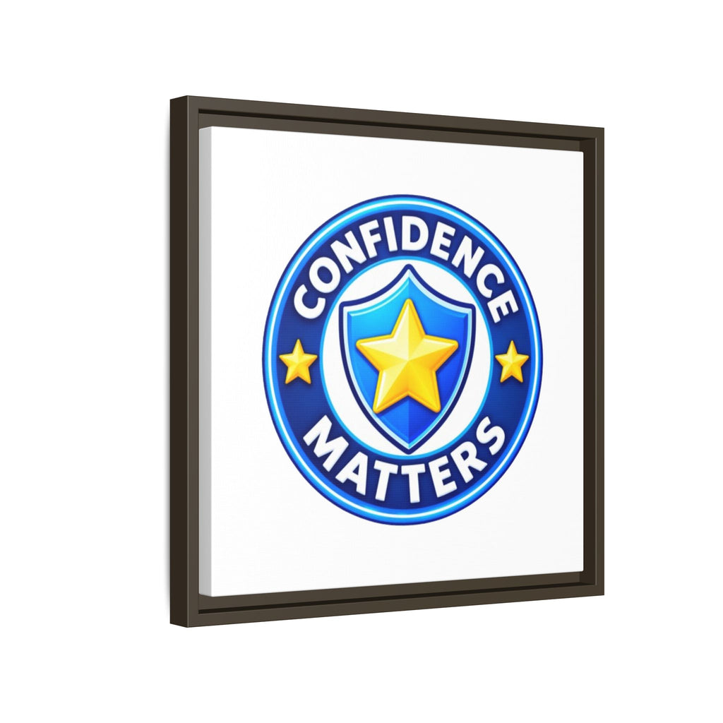 Confidence Matters Framed Canvas Wall Art