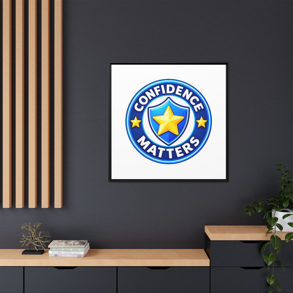 Confidence Matters Framed Canvas Wall Art