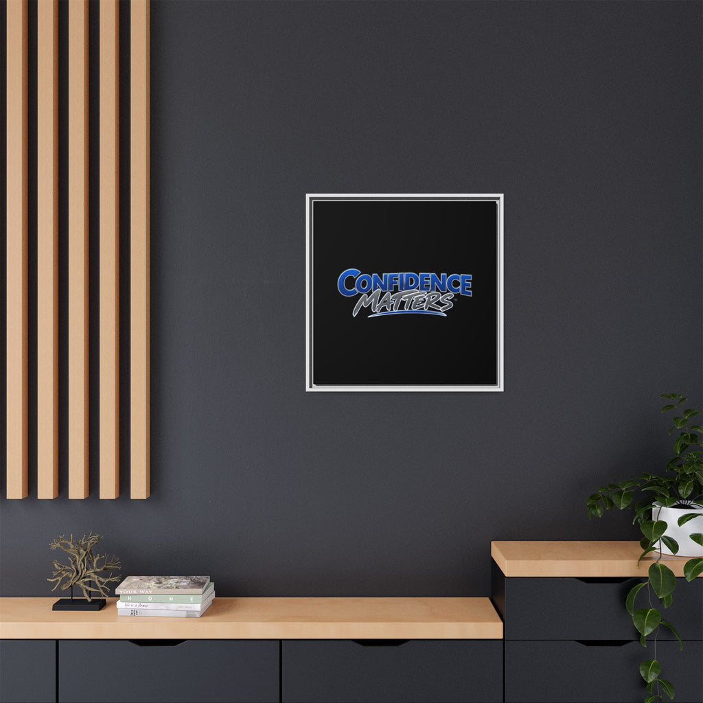 Confidence Matters Framed Canvas Wall Art – Motivational Home & Office Decor