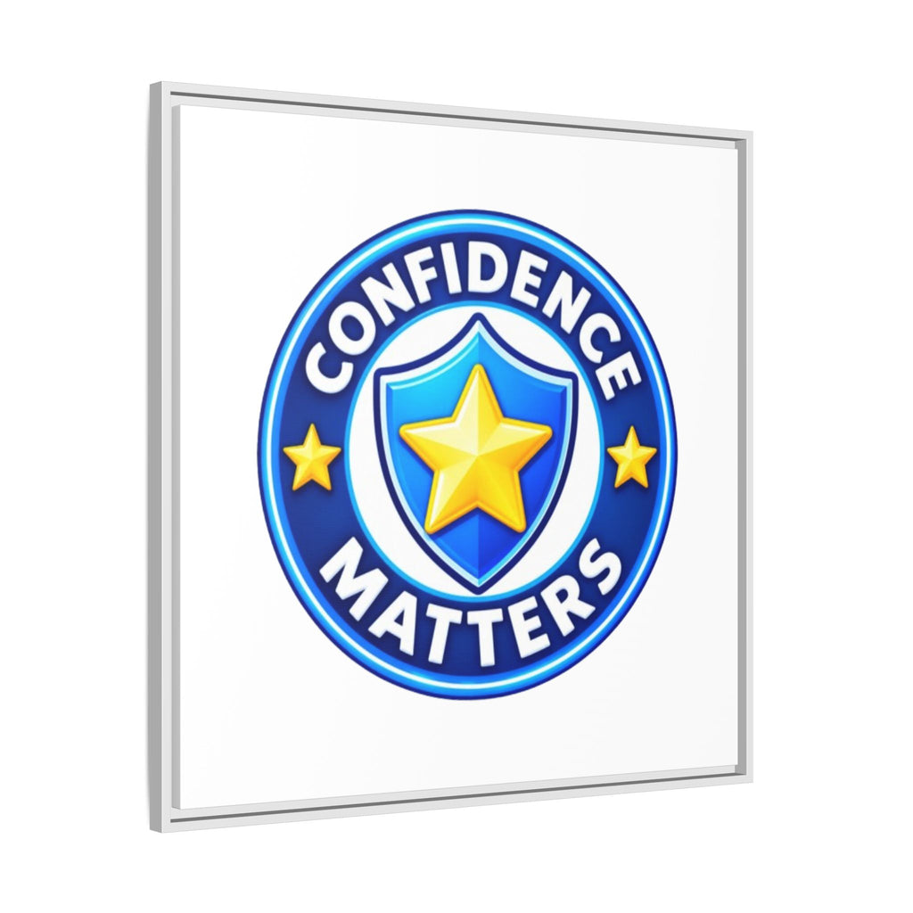 Confidence Matters Framed Canvas Wall Art