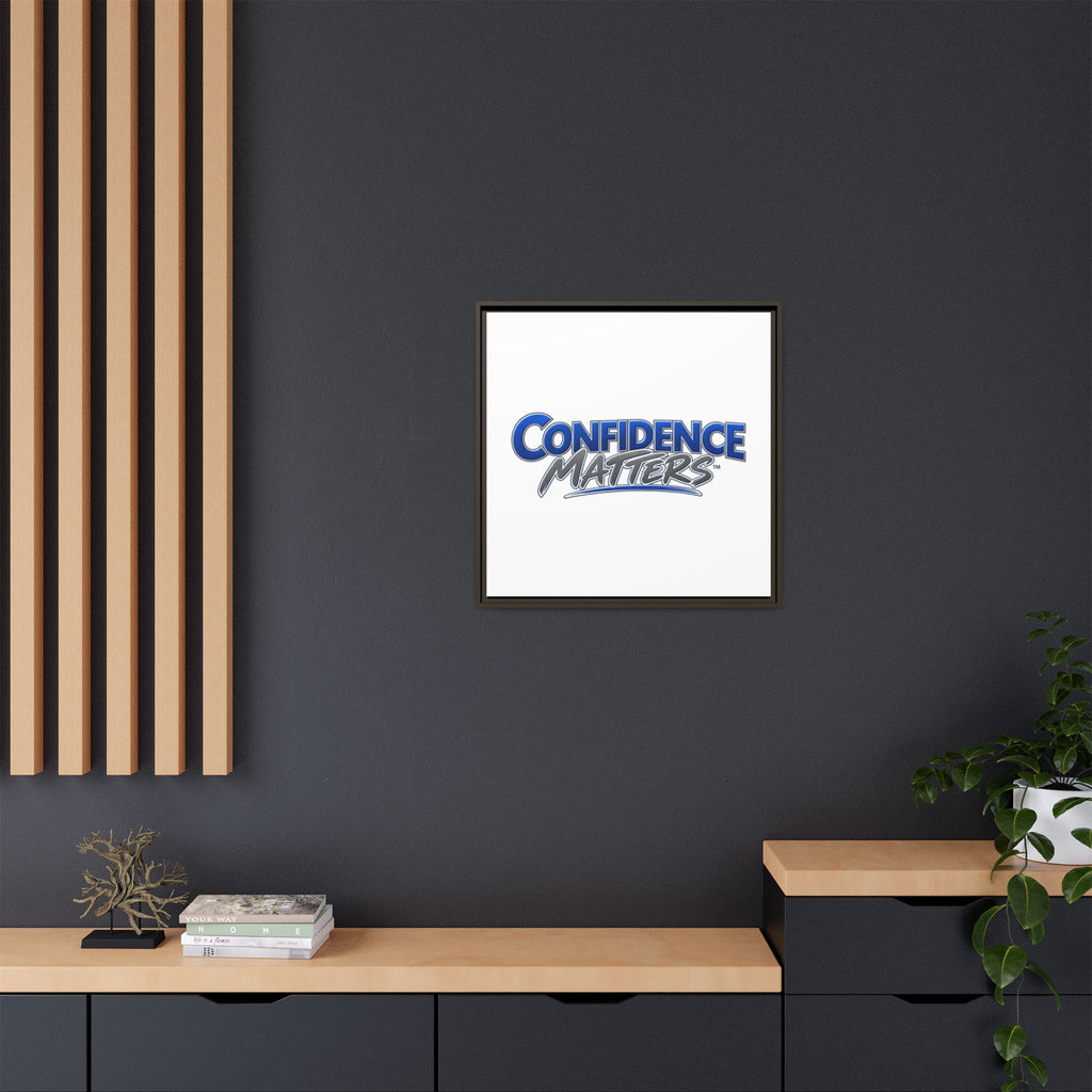 Confidence Matters Framed Canvas Print