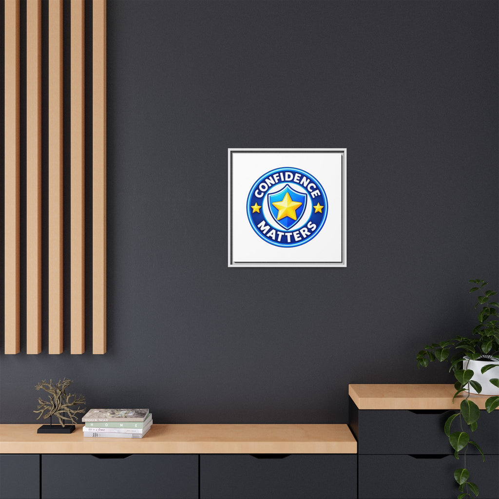 Confidence Matters Framed Canvas Wall Art