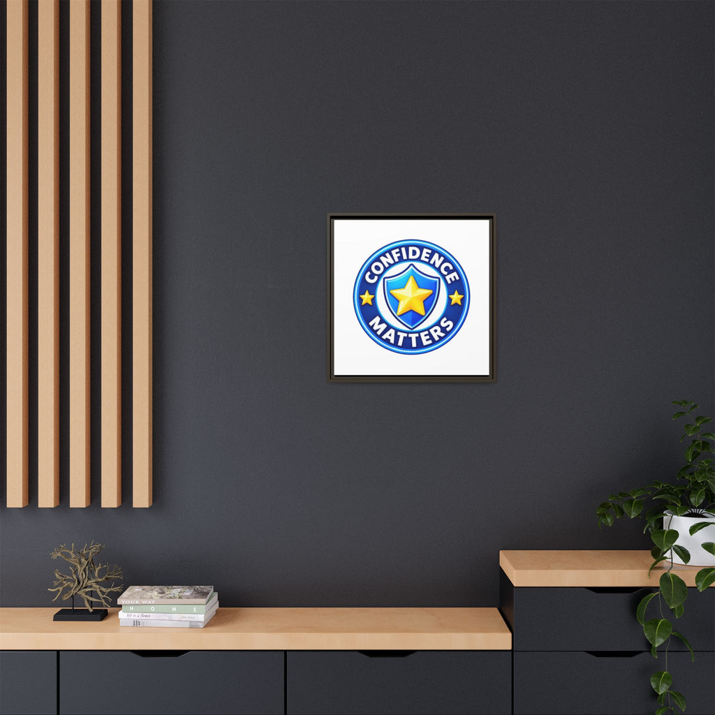 Confidence Matters Framed Canvas Wall Art