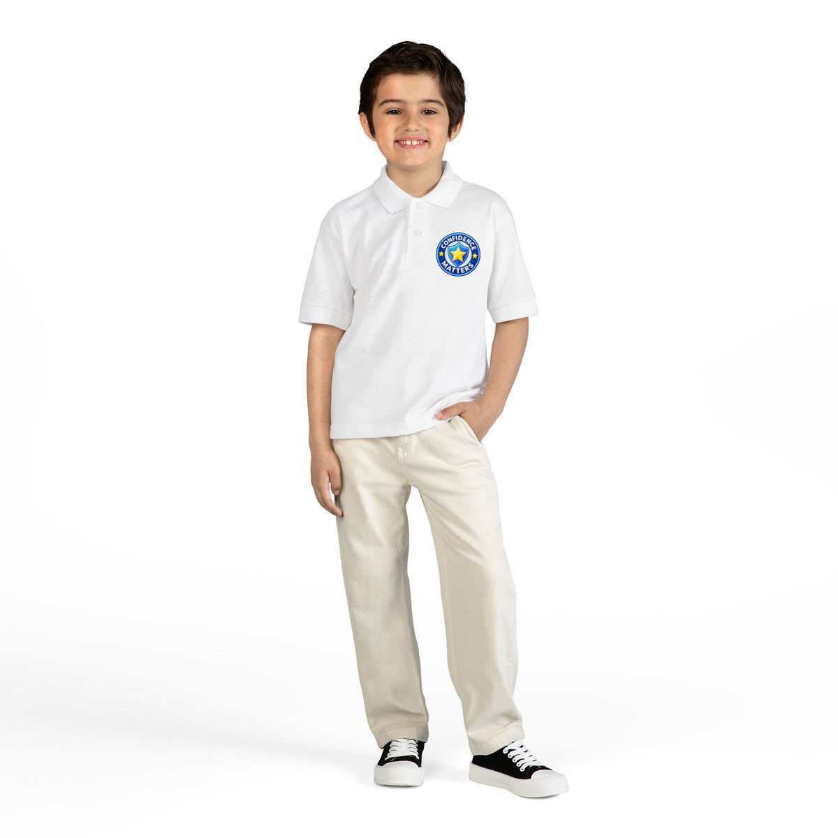 Youth Polo - "Student of the Month" Crest School Uniform Shirt