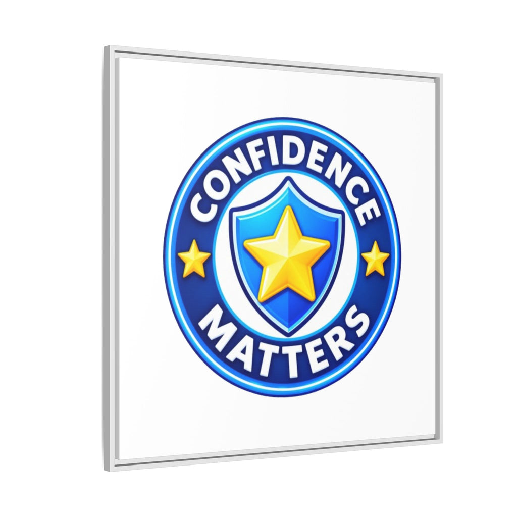 Confidence Matters Framed Canvas Wall Art