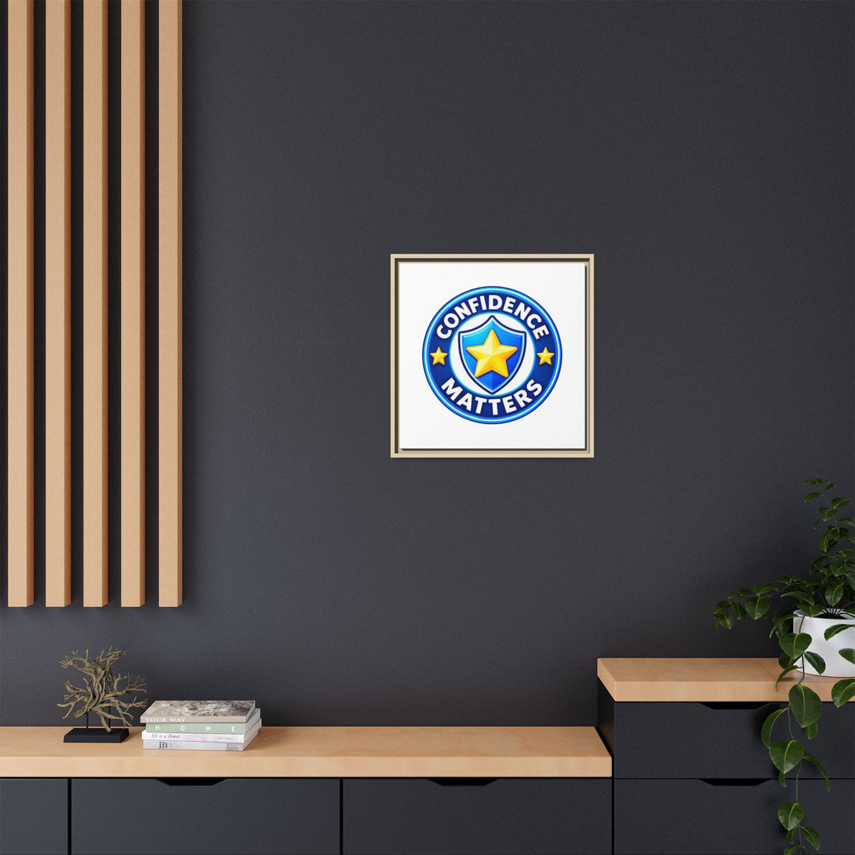 Confidence Matters Framed Canvas Wall Art