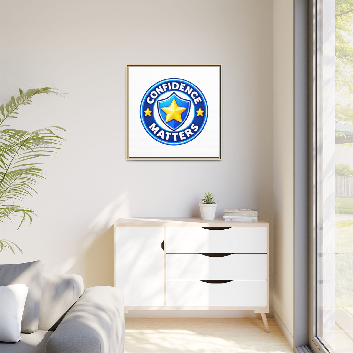 Confidence Matters Framed Canvas Wall Art