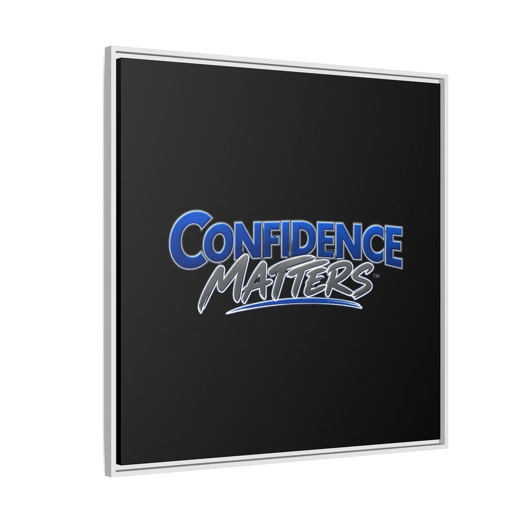Confidence Matters Framed Canvas Wall Art – Motivational Home & Office Decor