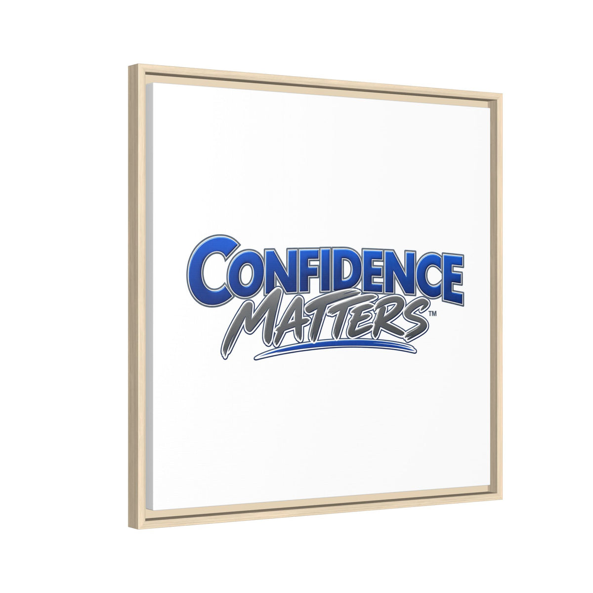 Confidence Matters Framed Canvas Print