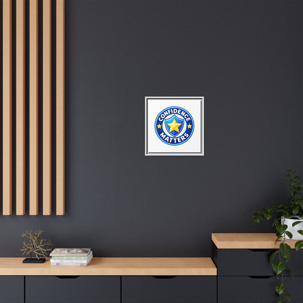 Confidence Matters Framed Canvas Wall Art