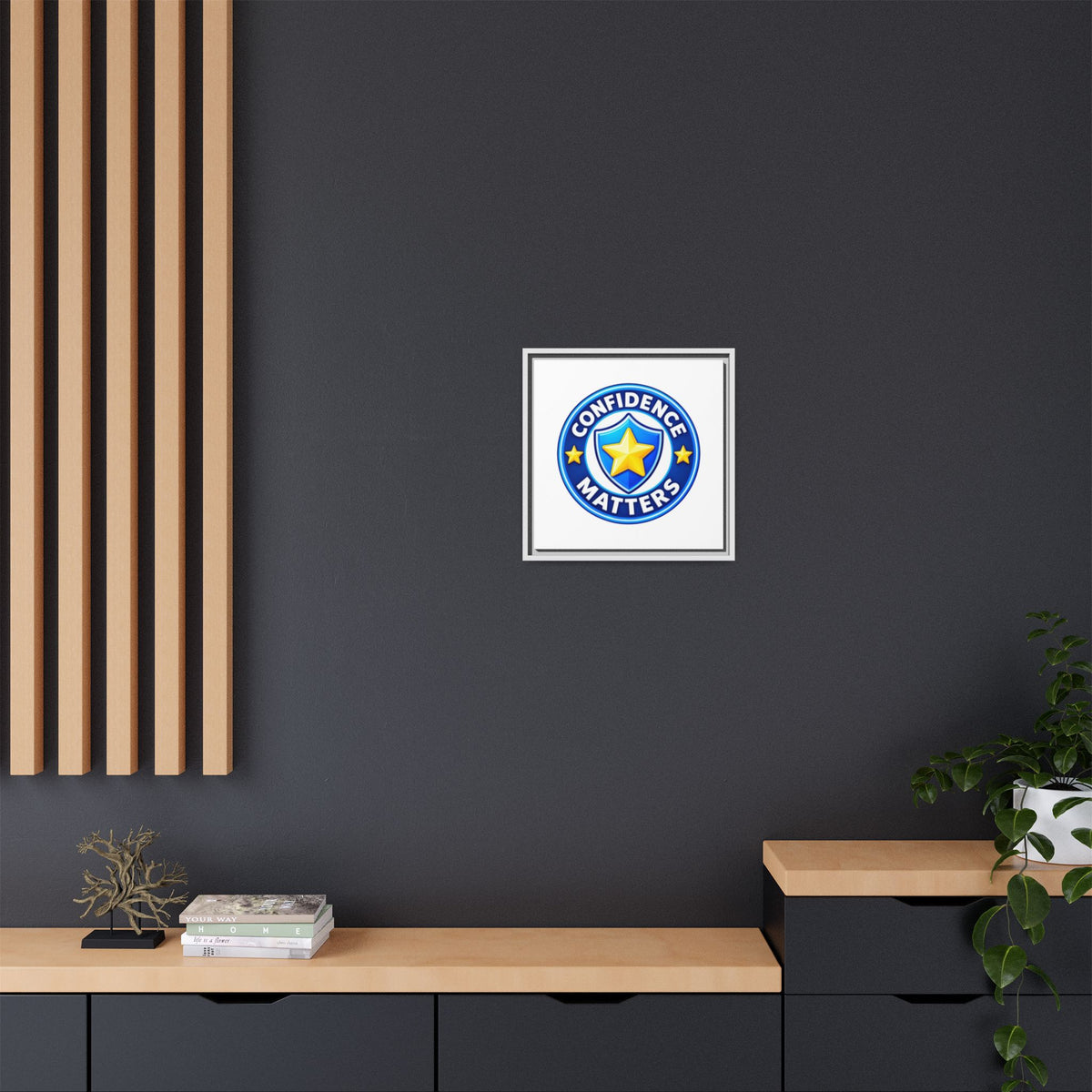 Confidence Matters Framed Canvas Wall Art