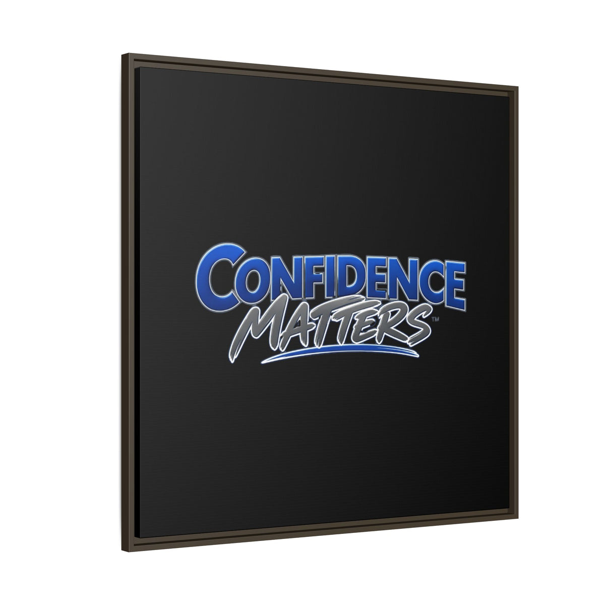 Confidence Matters Framed Canvas Wall Art – Motivational Home & Office Decor