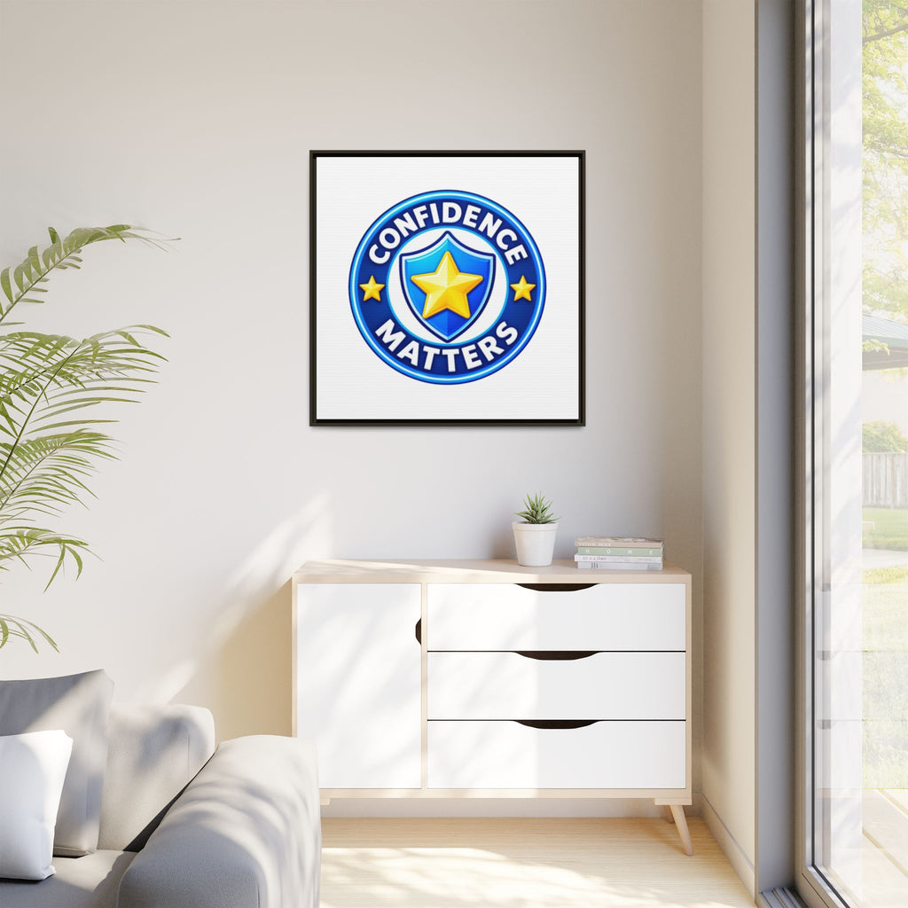 Confidence Matters Framed Canvas Wall Art