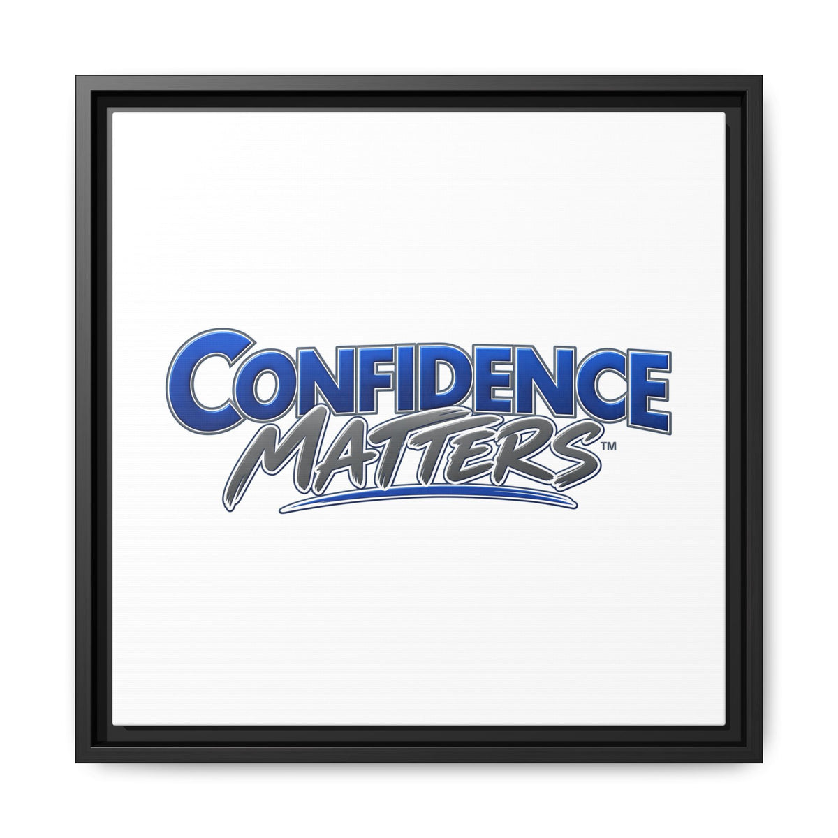 Confidence Matters Framed Canvas Print