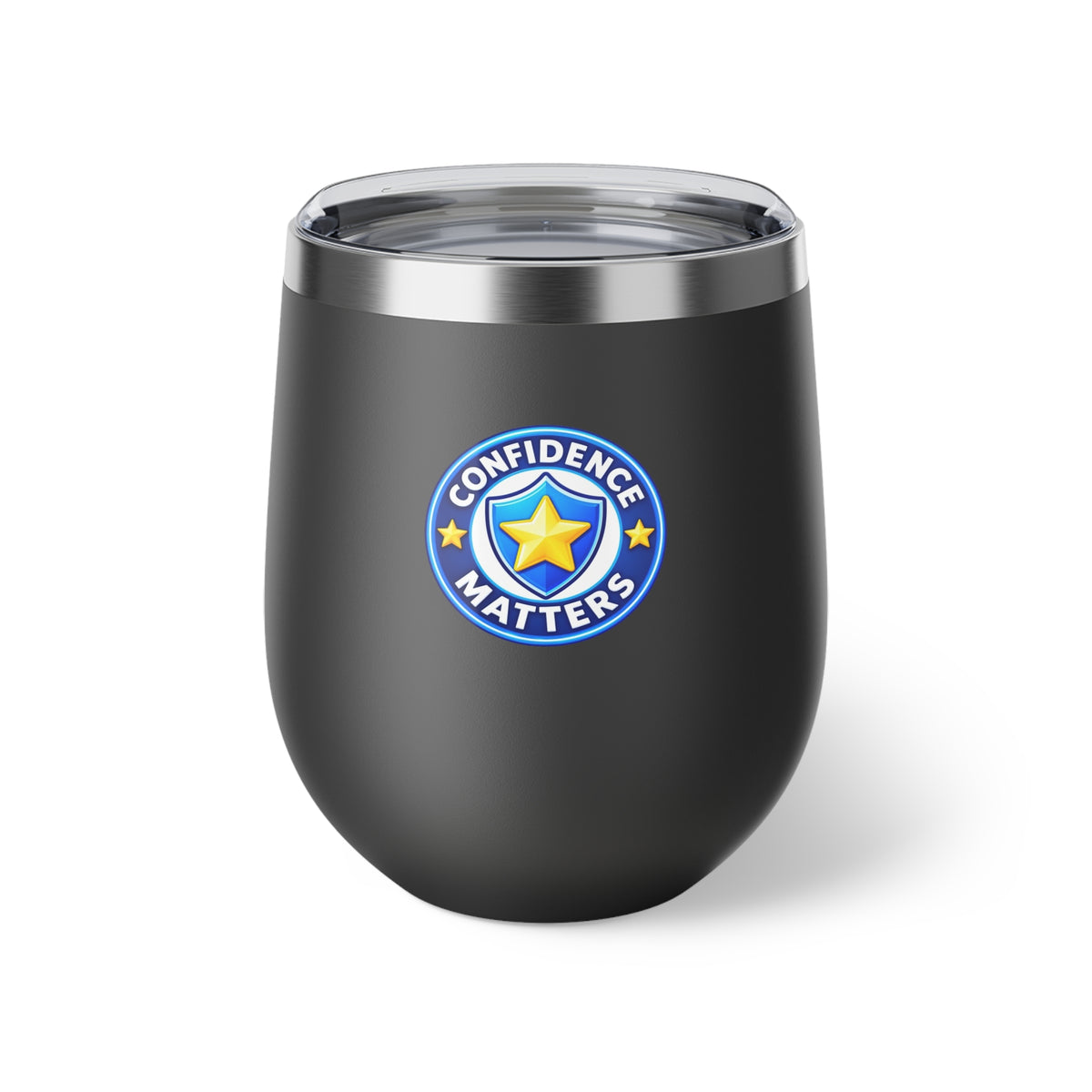 Insulated Tumbler — "Confidence Matters" Badge 12oz