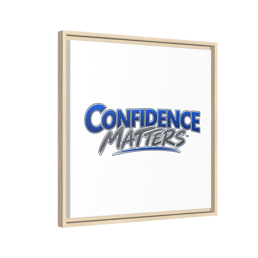 Confidence Matters Framed Canvas Print