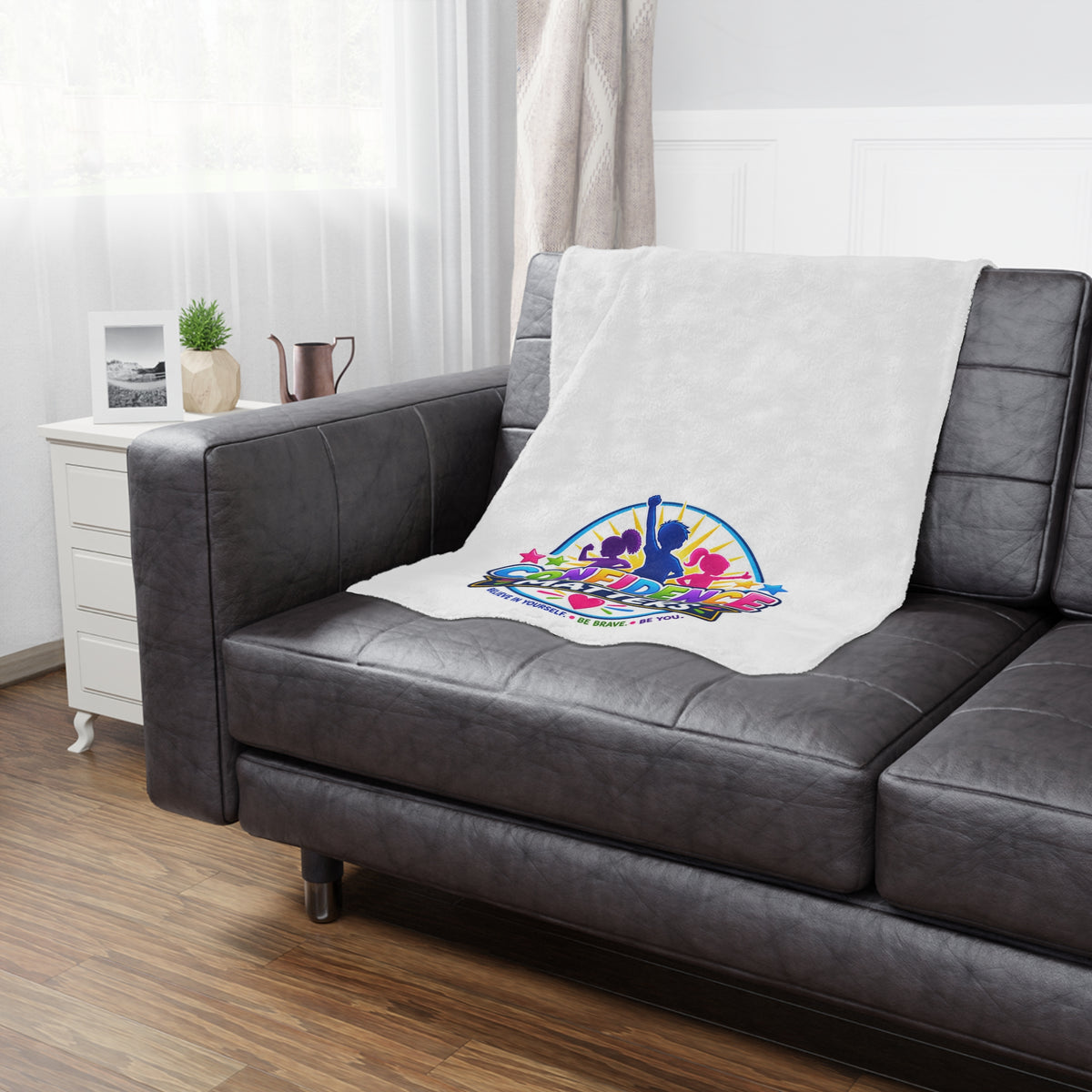 Confidence Matters Minky Blanket — Kids' Inspirational Plush Throw (Believe in Yourself)