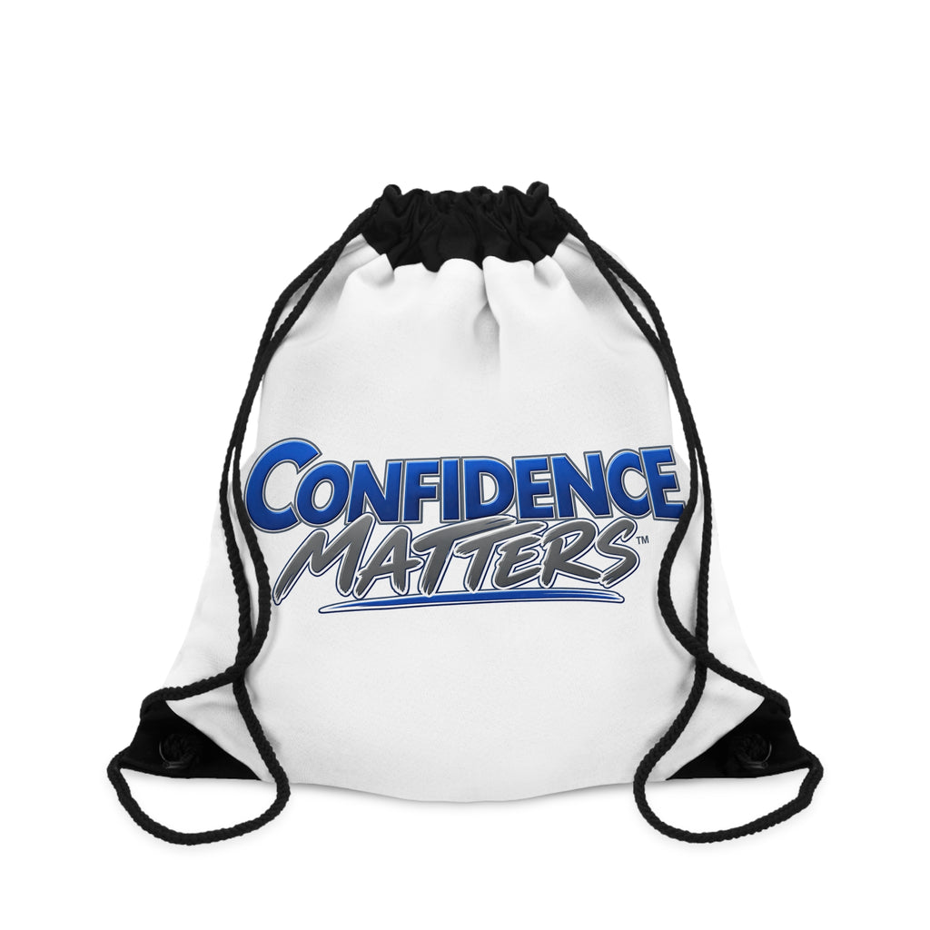 Confidence Matters Drawstring Bag — Motivational Gym & School Cinch Sack