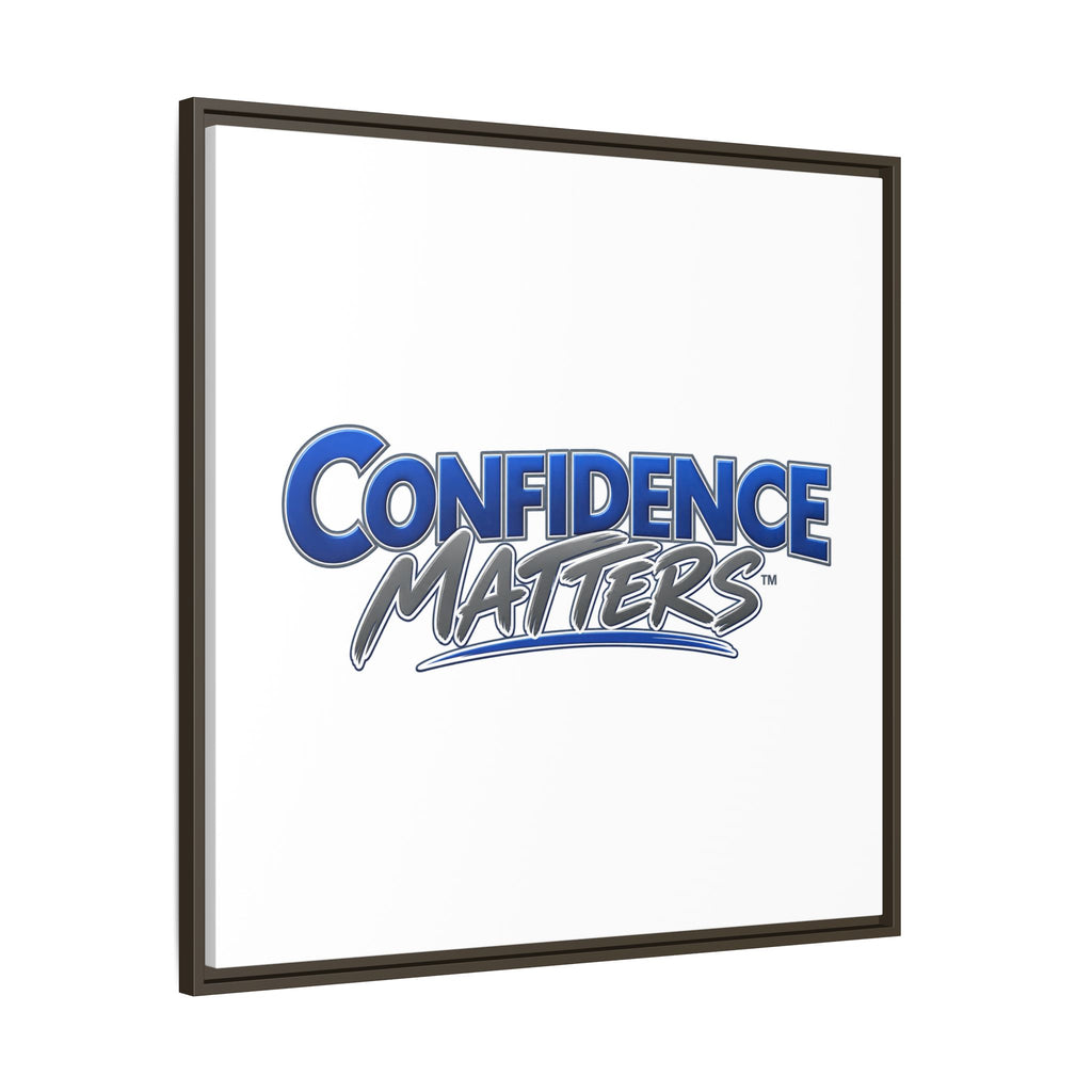 Confidence Matters Framed Canvas Print