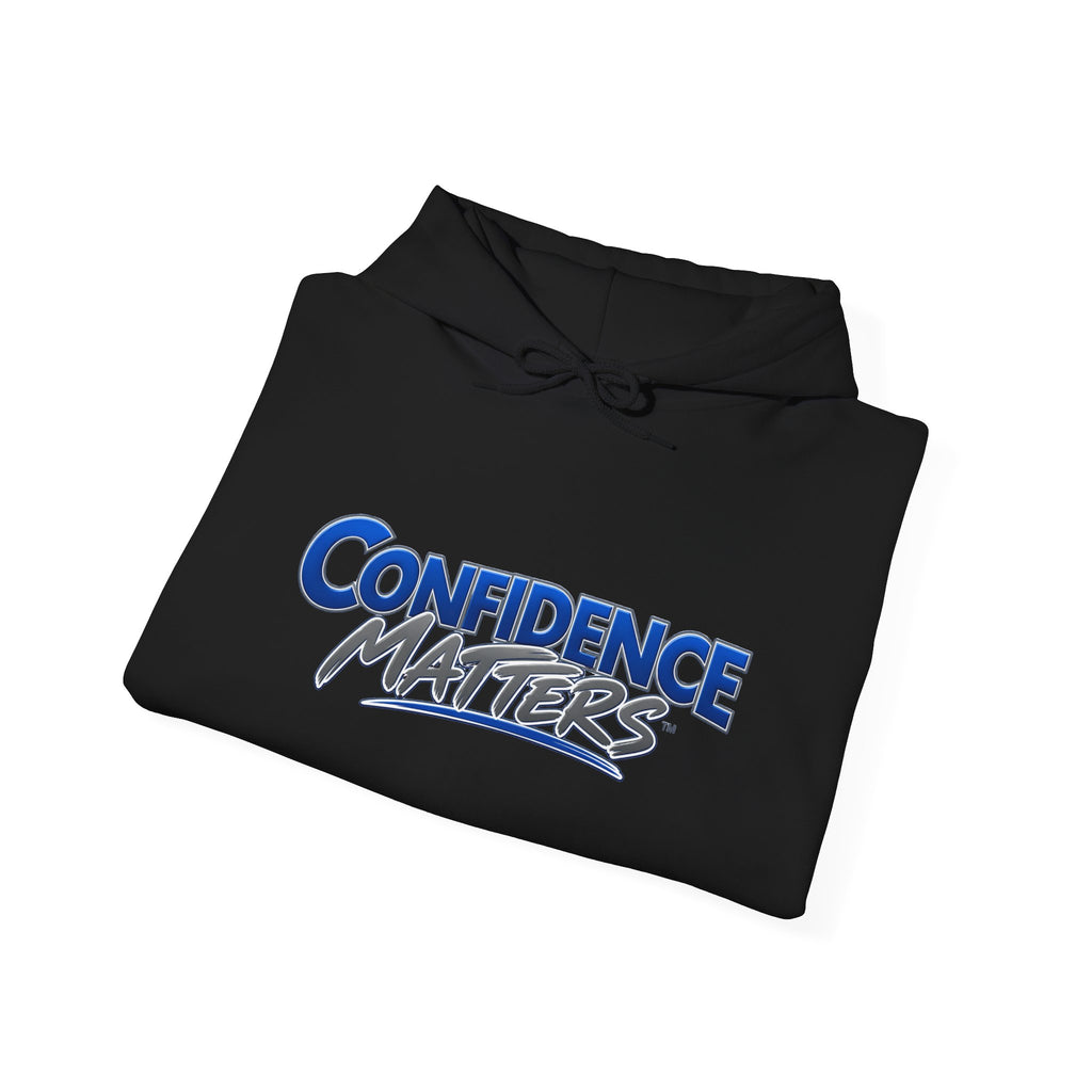 Confidence Matters Hoodie — Motivational Graphic Hooded Sweatshirt
