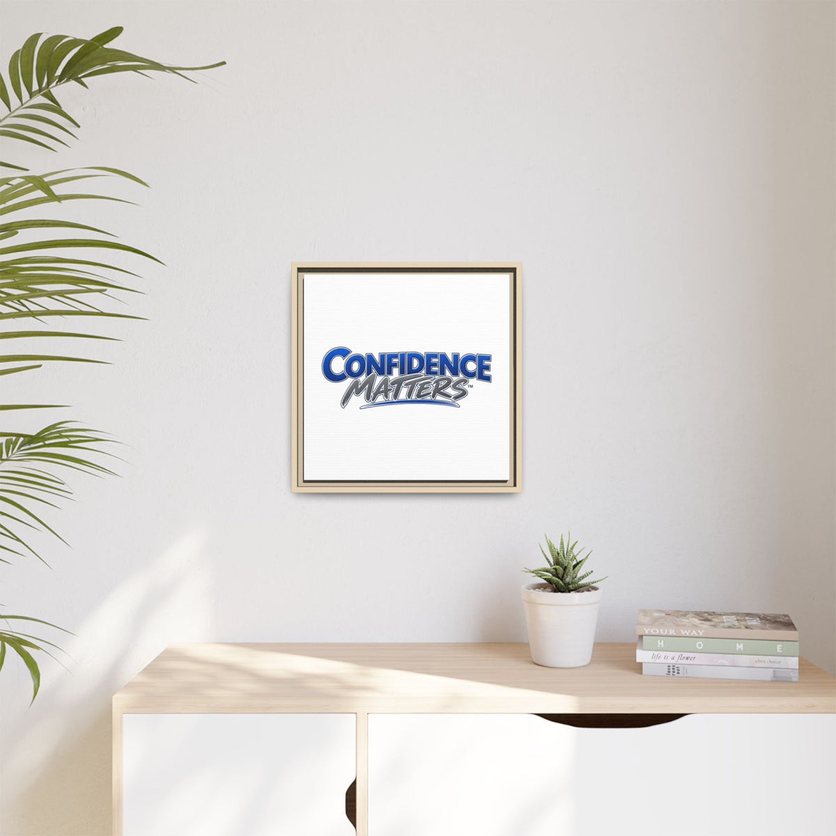Confidence Matters Framed Canvas Print